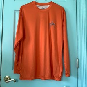 Guy Harvey Orange Long Sleeve Shirt